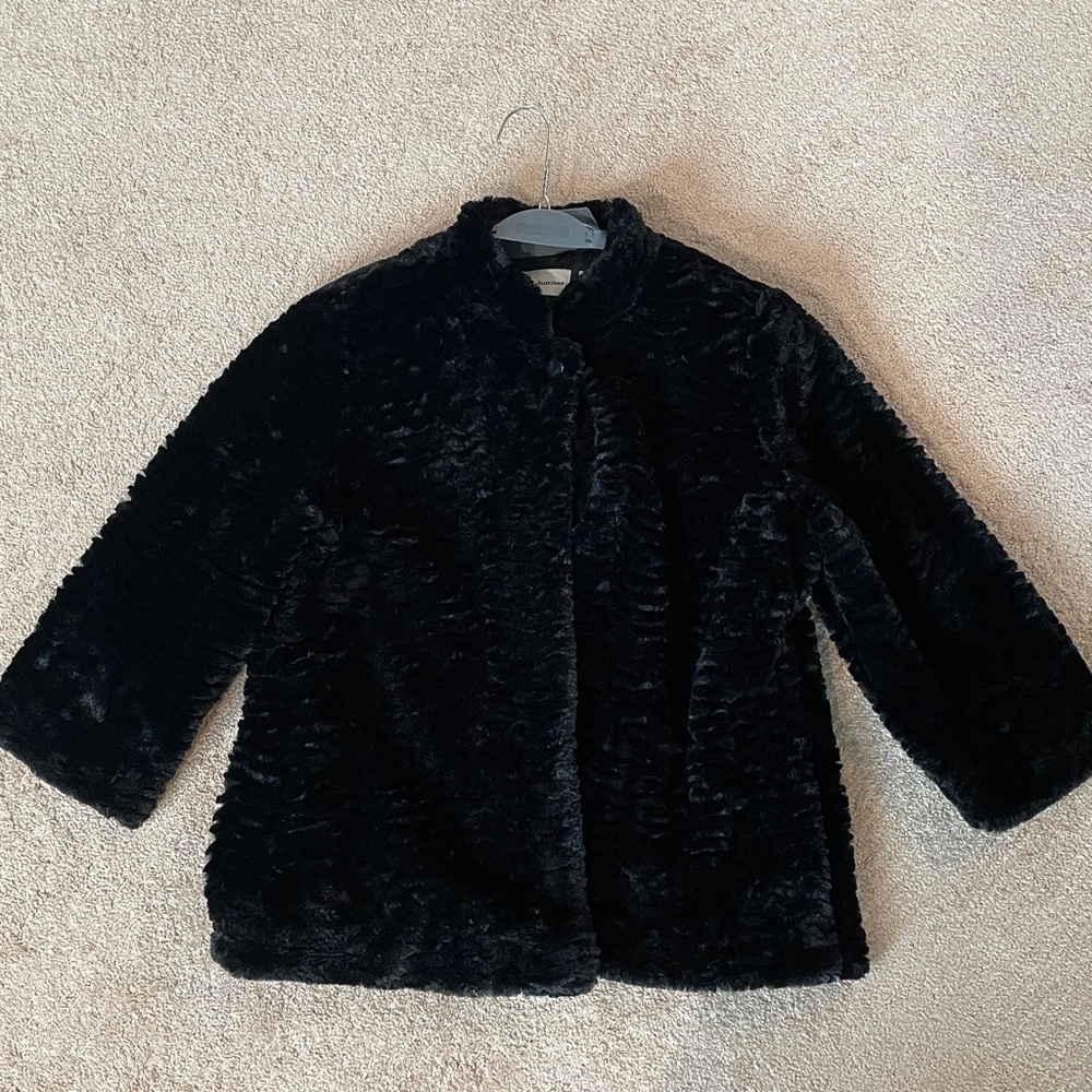 Alfred Dunner Elegant Black Coat